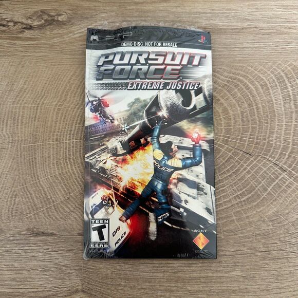 Pursuit Force Extreme Justice PSP Promo Demo Disc Brand New Sony Factory Sealed